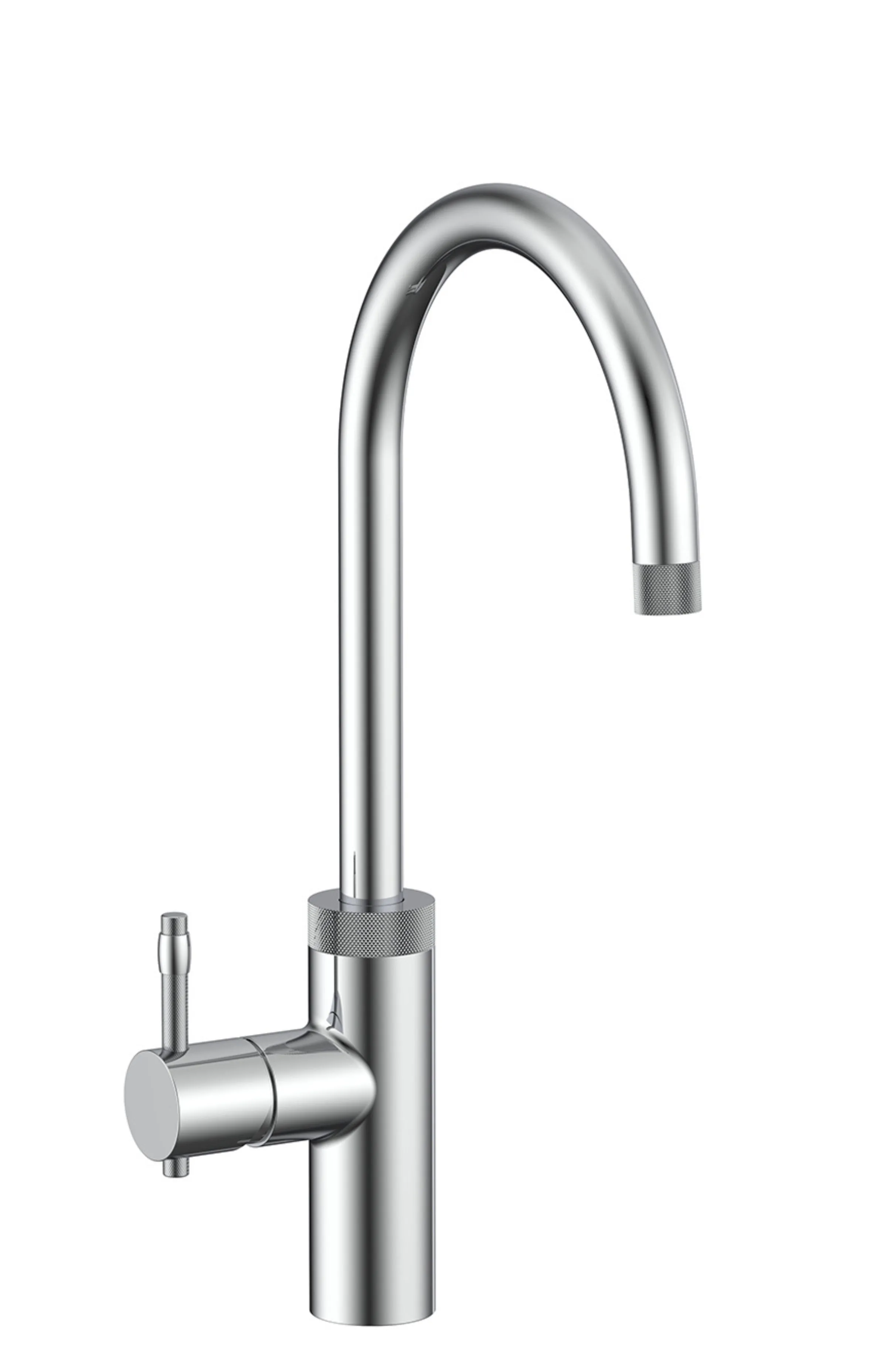 designer knurled chrome tap
